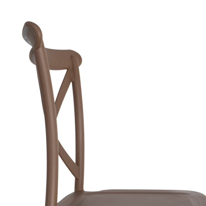 Set 4 scaune maro stivuibile interior exterior HoReCa [2]