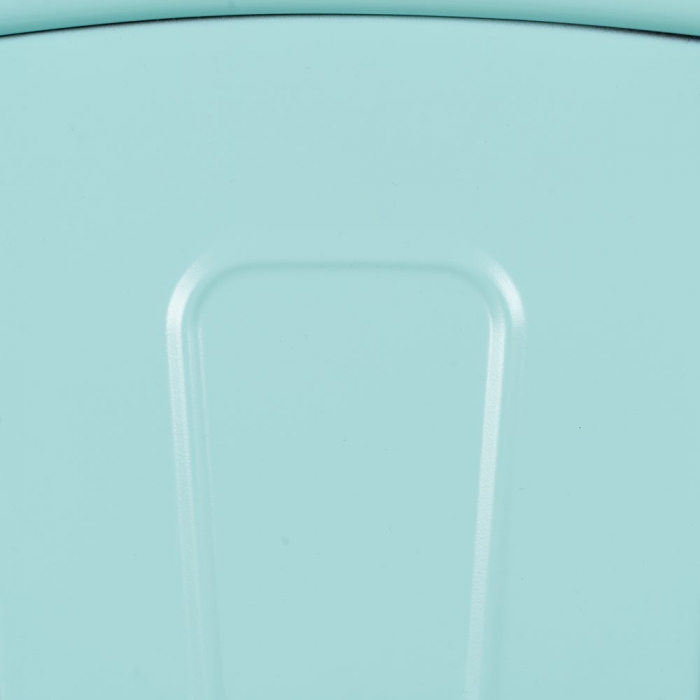 Scaune metalice turquoise stil Tolix – set 4 bucăți, robuste și stivuibile [11]