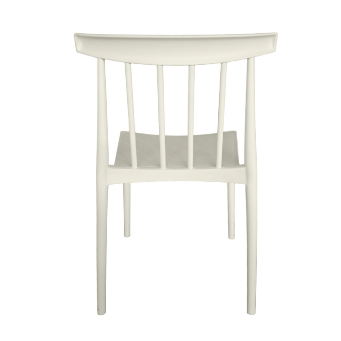 Set 4 scaune stivuibile de dining grădină și HORECA din polipropilenă alb [5]