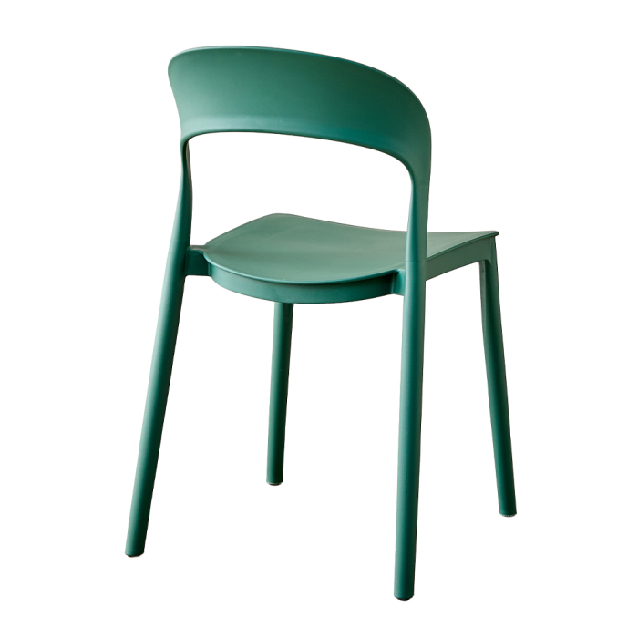 Set 4 scaune stivuibile de dining grădină și HORECA din polipropilenă verde [4]