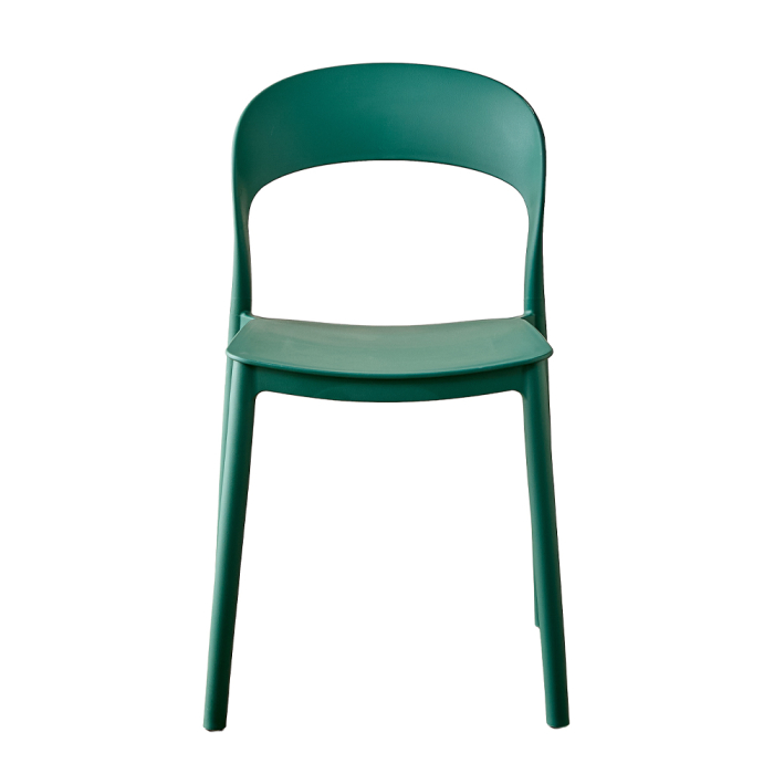 Set 4 scaune stivuibile de dining grădină și HORECA din polipropilenă verde [5]