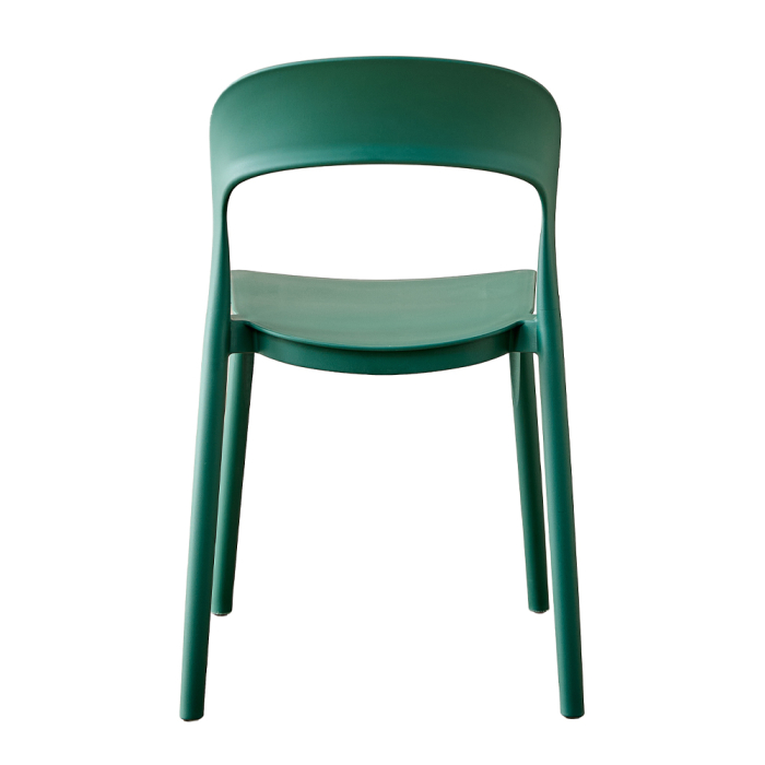 Set 4 scaune stivuibile de dining grădină și HORECA din polipropilenă verde [3]