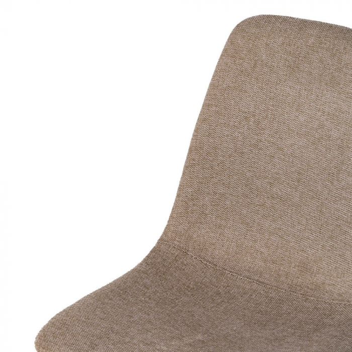 Scaune bej texturate, design scandinav ergonomic – set 4 bucăți, picioare negre [7]