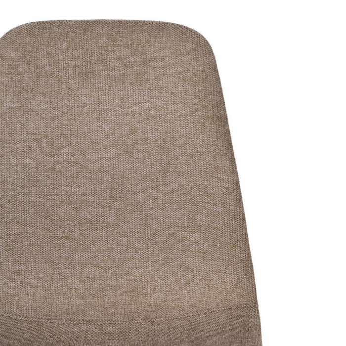Scaune bej texturate, design scandinav ergonomic – set 4 bucăți, picioare negre [6]