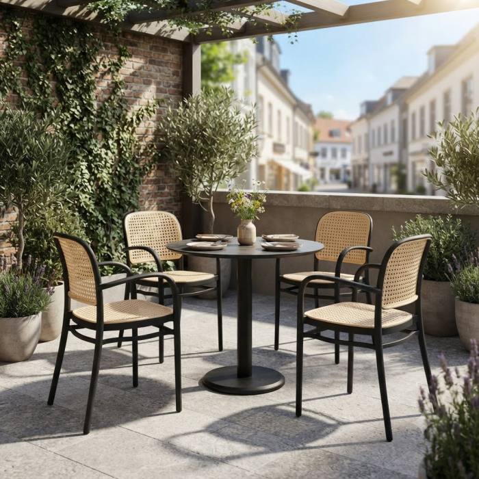 scaun aspect ratan vienna polipropilena terasa balcon [2]
