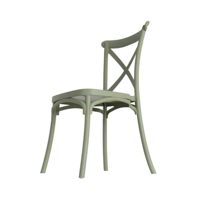 Set 4 scaune verzi stivuibile interior exterior HoReCa [7]
