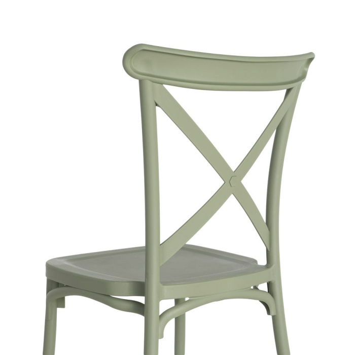 Set 4 scaune verzi stivuibile interior exterior HoReCa [4]