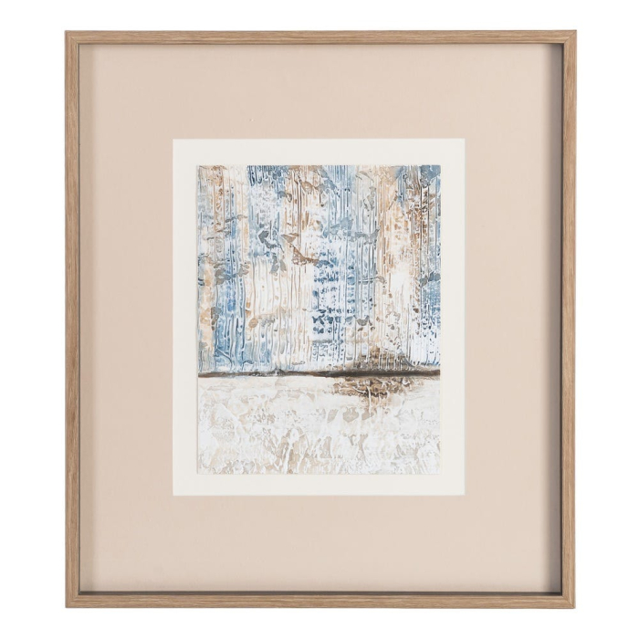 Set 4 tablouri abstracte pictate manual cu rama din lemn si sticla [4]