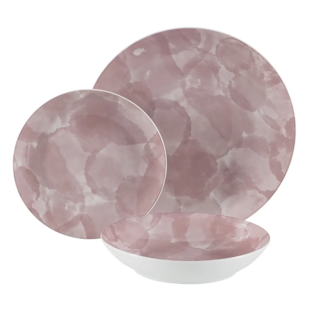 Set 6 Farfurii Adanci Mov | Portelan Premium | Vesela Moderna [2]