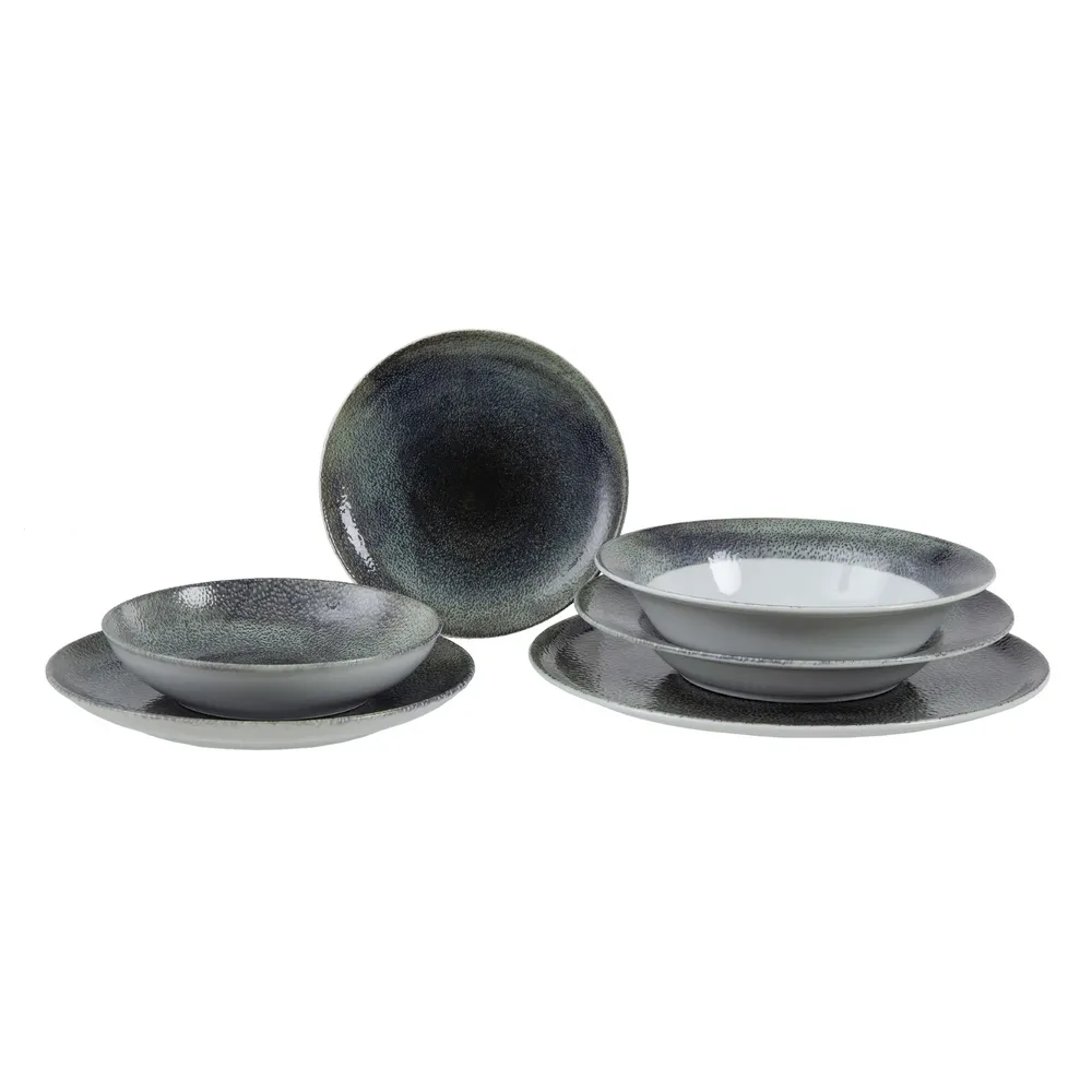 Farfurii desert albastre 6 buc | Farfurii decorative artistice [2]