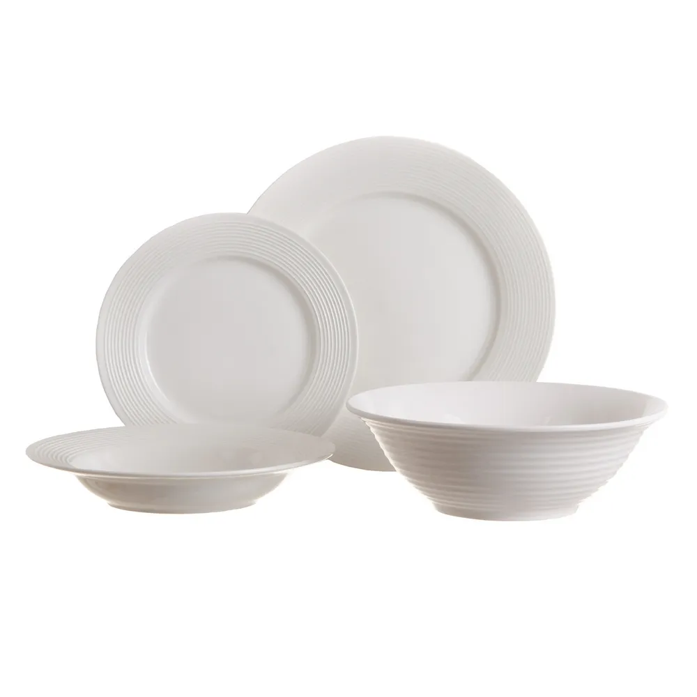 Set 6 Farfurii Intinse Portelan | Vesela Premium CreativDeco [2]