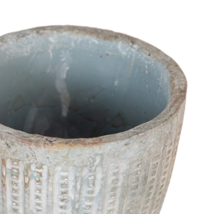 Set 6 ghivece decorative rotunde din ciment, formă cub [6]