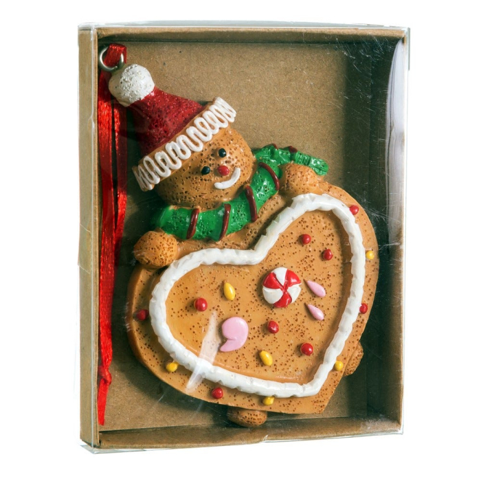 Globuri pentru brad inimă turtă dulce cu omuleț set 6 [2]