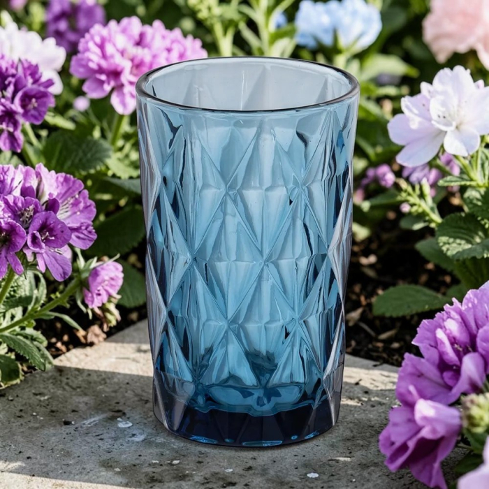 Pahar Apa Blue, Sticla Albastru - CreativDeco.ro [7]