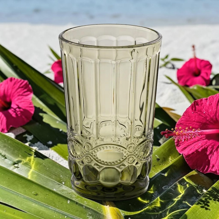 Pahar Apa Green, Cristal Verde - CreativDeco.ro [7]