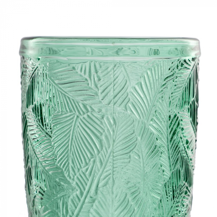 Set pahare cristal verde CreativDeco pentru bauturi racoritoare [3]