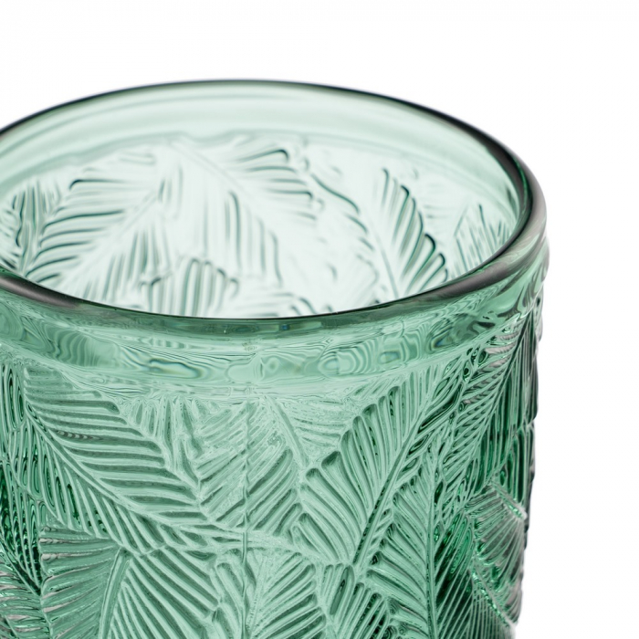 Set pahare cristal verde CreativDeco pentru bauturi racoritoare [2]