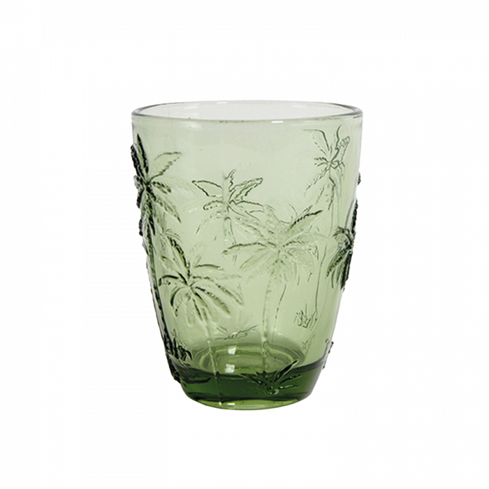 Set pahare Mauricette design palmier colorat|Pahare sticla [1]