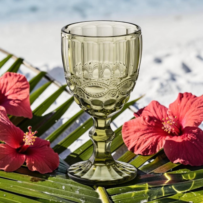 Set 6 Pahare Vin Green, Cristal Verde - CreativDeco.ro [5]