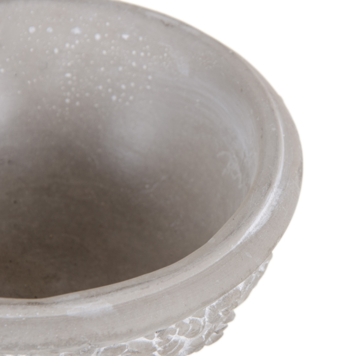 Set 6 vase decorative din ciment cu model floral, formă de cupă [2]