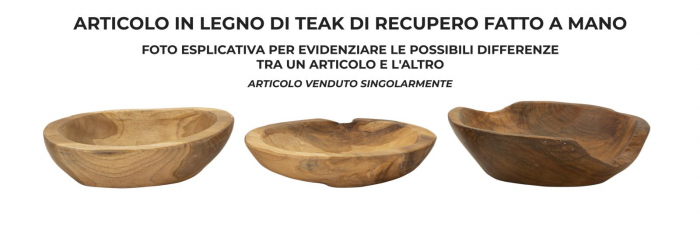 Boluri decorative lemn de tec 25x5 cm – imagine principală – Tipic [5]