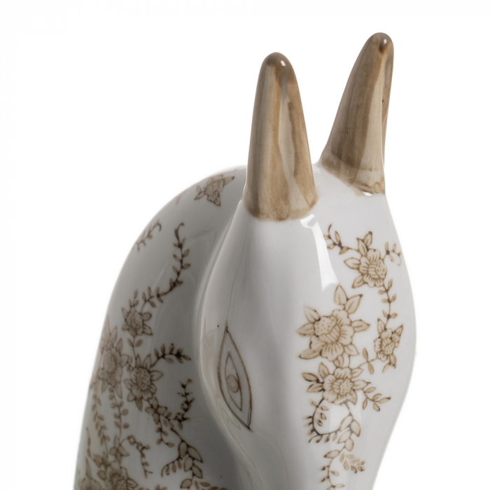 Set figurine portelan alb-maro cu design natural|Decoruri rustice si moderne cu figurine elegante [4]