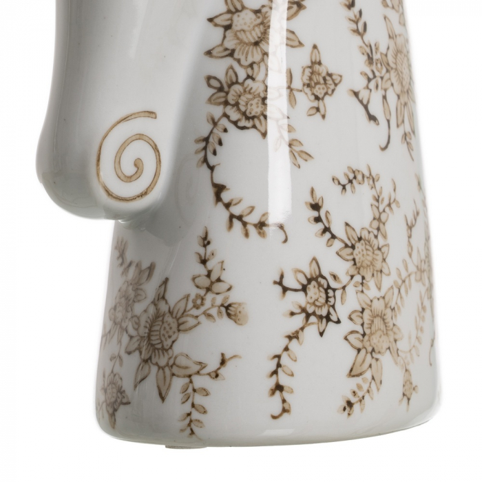 Set figurine portelan alb-maro cu design natural|Decoruri rustice si moderne cu figurine elegante [7]