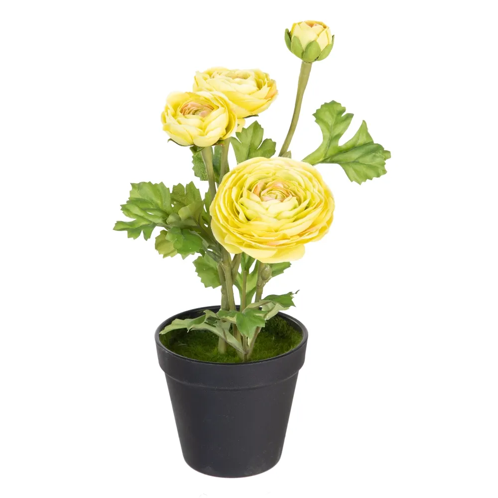 Ghivece cu flori artificiale galbene | Decor bucatarie | CreativDeco [1]