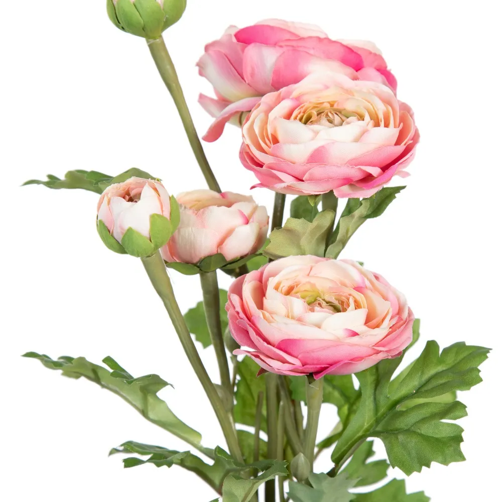 Ghivece cu flori artificiale roz | Decor romantic interior | CreativDeco [2]