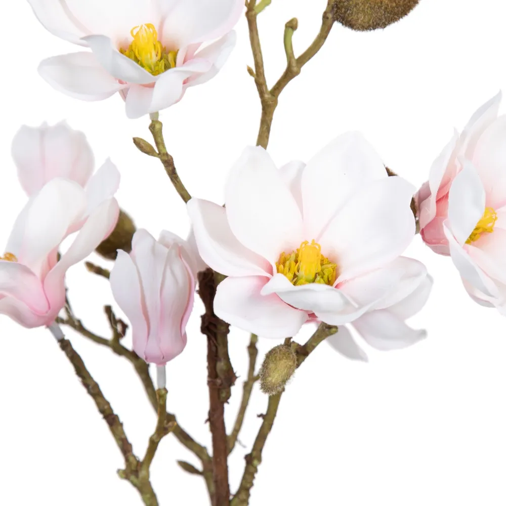 Set Magnolii Roz Artificiale | Flori Decorative de Interior [2]