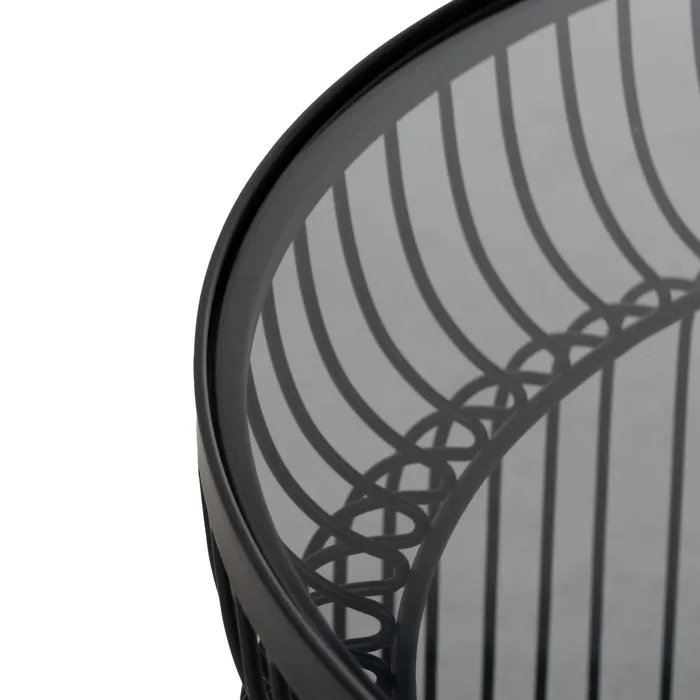 Set măsuțe moderne sticlă fier, mobilier contemporan [3]