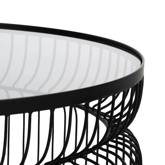 Set măsuțe moderne sticlă fier, mobilier contemporan [4]