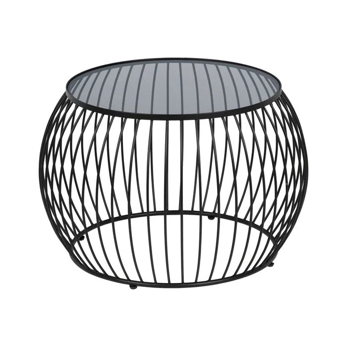 Set măsuțe cafea fier sticlă, mobilier elegant [6]