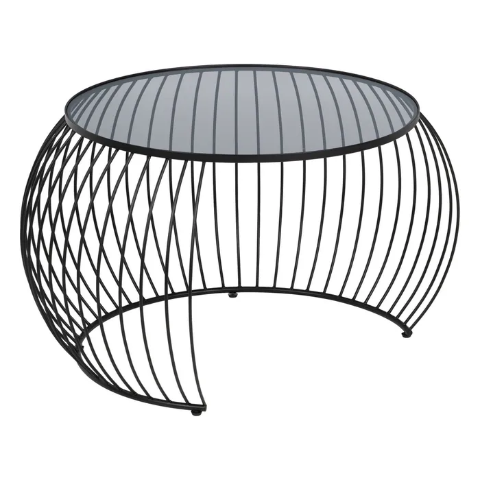 Set măsuțe cafea fier sticlă, mobilier elegant [5]