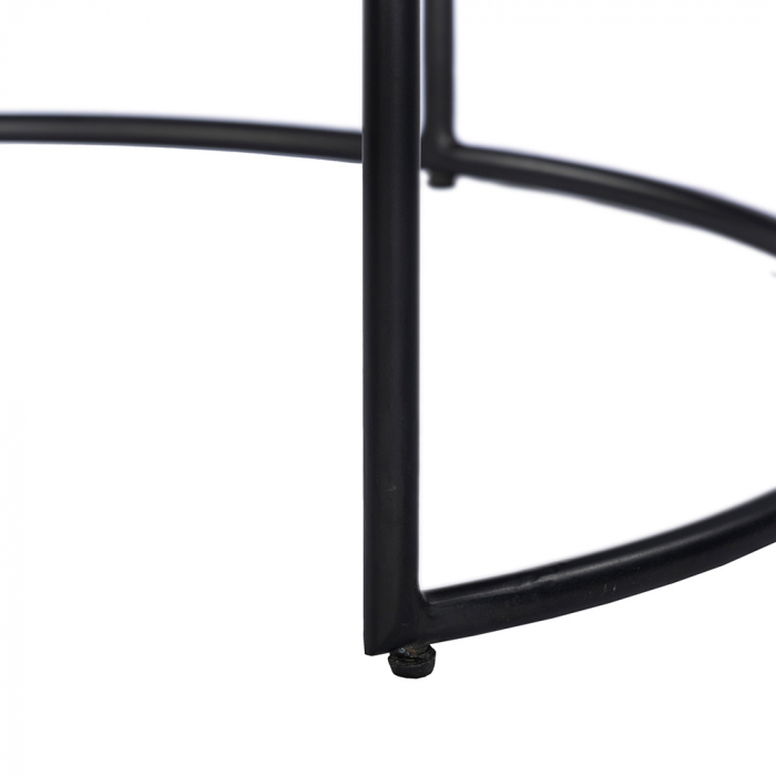 Măsuțe de cafea Cellini din lemn și metal, design modern natural pentru living [9]