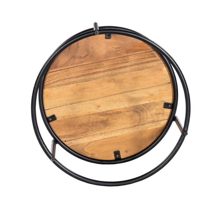 Măsuțe de cafea Cellini din lemn și metal, design modern natural pentru living [14]
