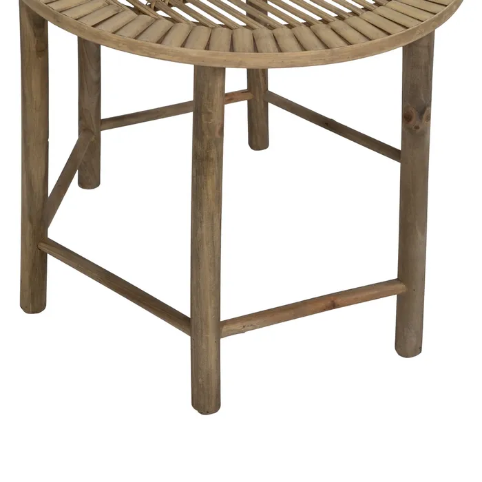 Set masute bambus rotund decor|Noptiere dormitor naturale [8]