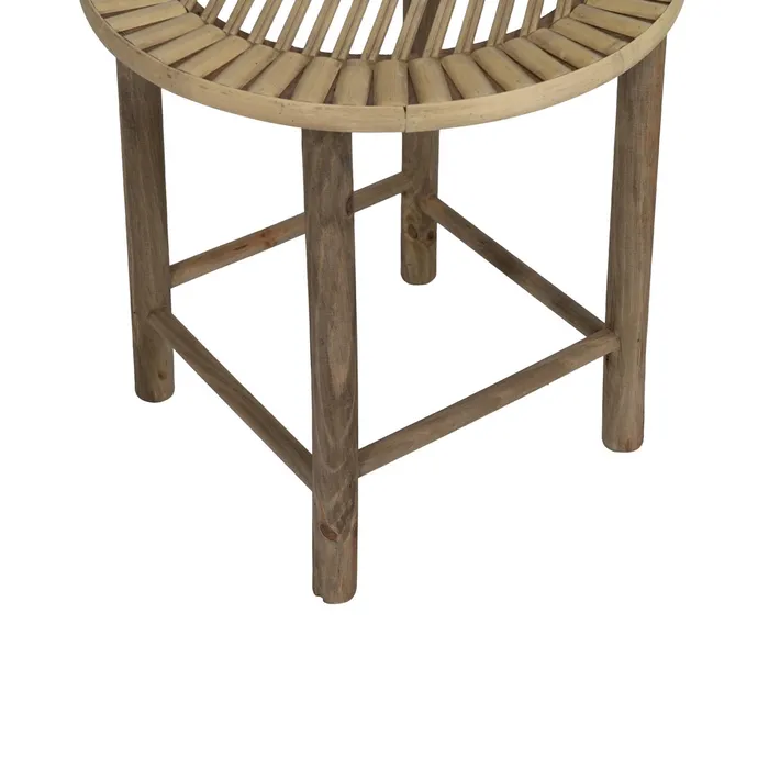 Set masute bambus rotund decor|Noptiere dormitor naturale [9]