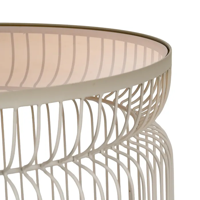Set măsuțe cafea sticlă fier, mobilier sofisticat [4]