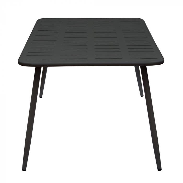 Set de 2 mese Pankow charcoal într-o curte urbană cu scaune negre și decor minimalist [3]