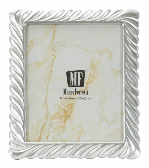 Ramă foto argintie cu design sculptat elegant – imagine principală – Carvy [2]