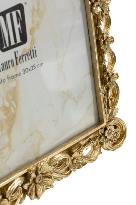 Ramă foto aurie cu motive florale clasice – imagine principală – Classic [3]