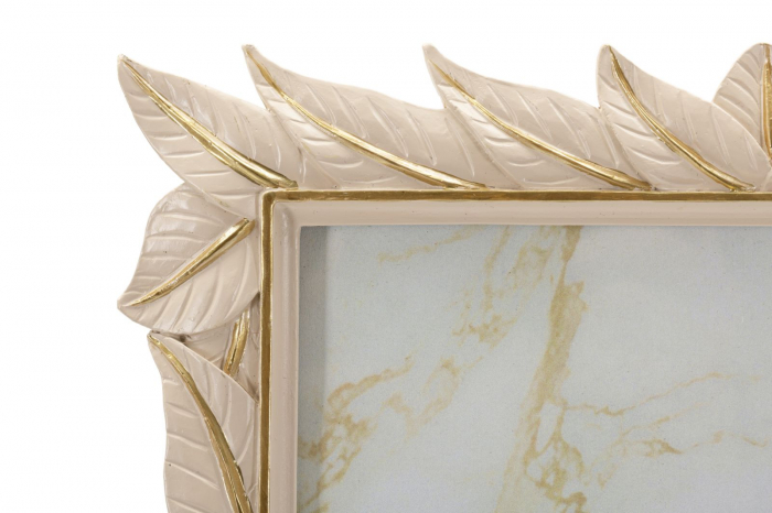 Ramă foto crem cu detalii aurii și design vegetal – imagine principală – Leaffy [4]