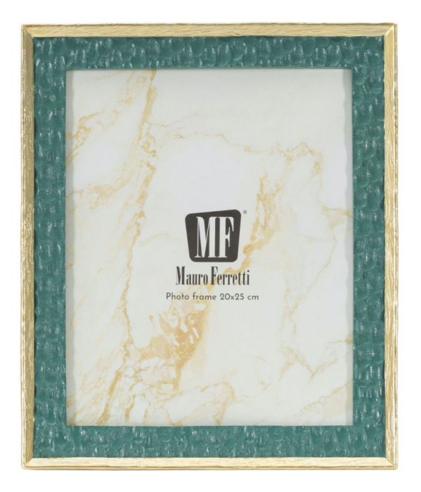 Rame foto rășină verde cu accente aurii 20x25 cm – imagine principală – Grent [2]