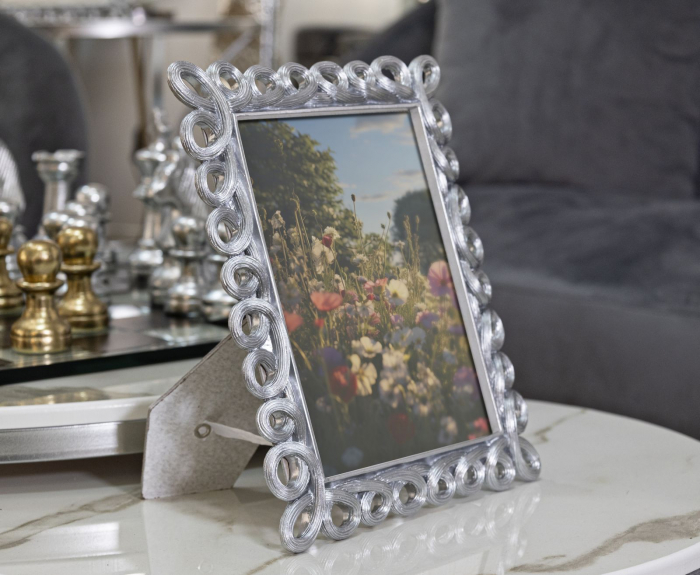 Rame foto rășină argintie – set de 2, Hollow [5]