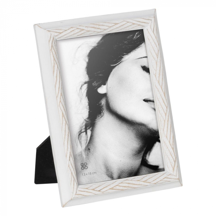 Set rame foto albe moderne cu model geometric 13x18 cm | CreativDeco [1]