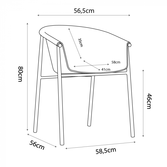 Set 2 scaune Carina albe cu protecție UV, cadru lemn metalic, moderne și versatile [5]