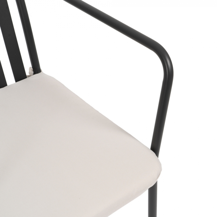 Set scaune antracit otel cu brate|Scaune moderne pentru confort exterior [9]