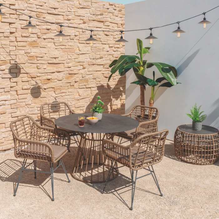 Scaune Ariki grafit – stil boho tropical reinterpretat în tonuri elegante [4]