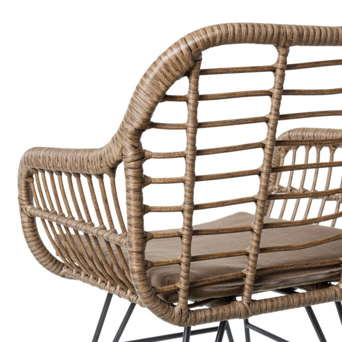 Scaune Ariki grafit – stil boho tropical reinterpretat în tonuri elegante [3]